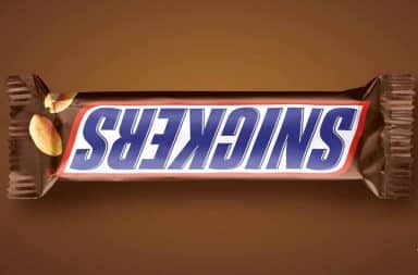 Snickers misspelled