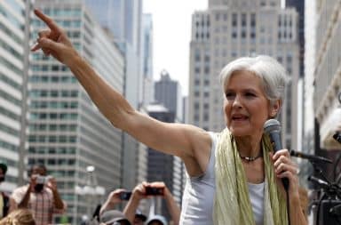 Jill Stein finger pointing speech