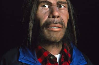 neanderthal man in modern fashion