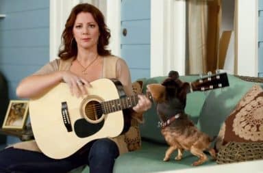 Sarah McLachlan in a dog commercial