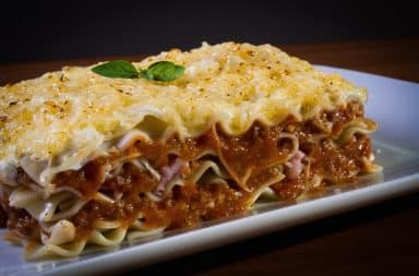 lasagna, it's what for dinner