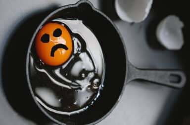 Cast iron skillet sad egg