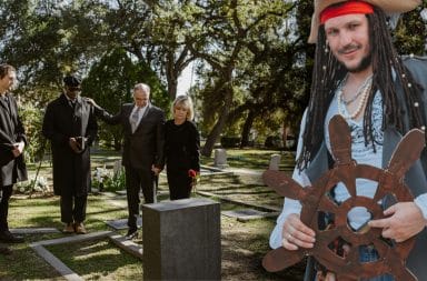 pirate by the graveside