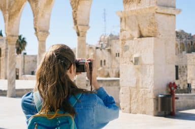 tourist taking a picture