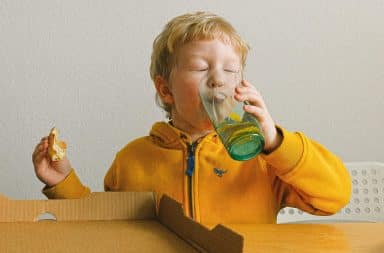 kid having a beer