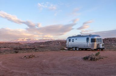 Trailer in the desert