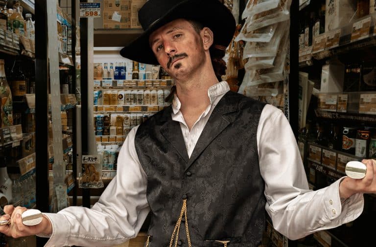 cowboy sheriff in the bodega