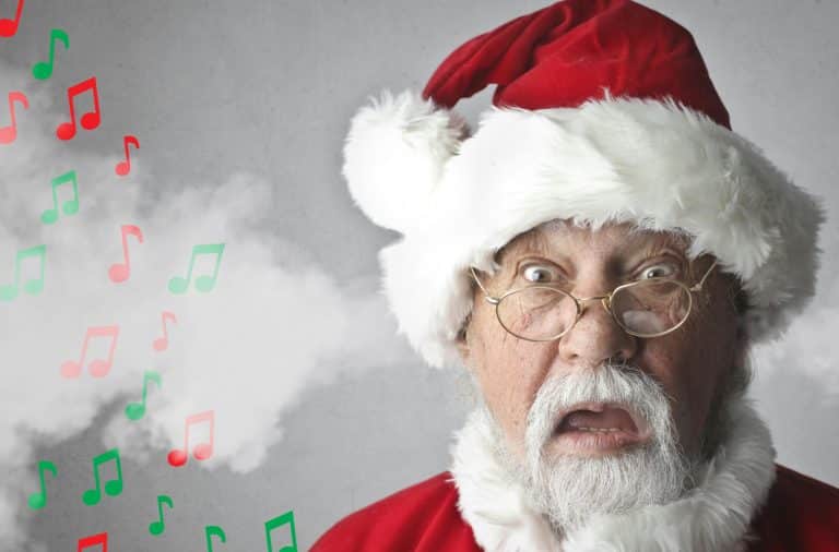 santa is mad at the tunes