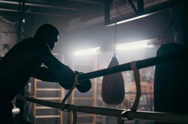 boxer in the ring